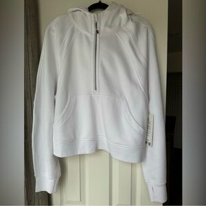White Half-Zip Hoodie